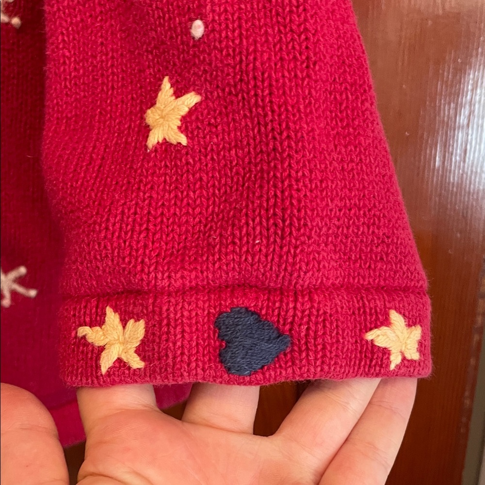 Quacker Factory Red Festive Cardigan - Picture 3 of 4